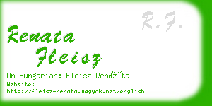 renata fleisz business card